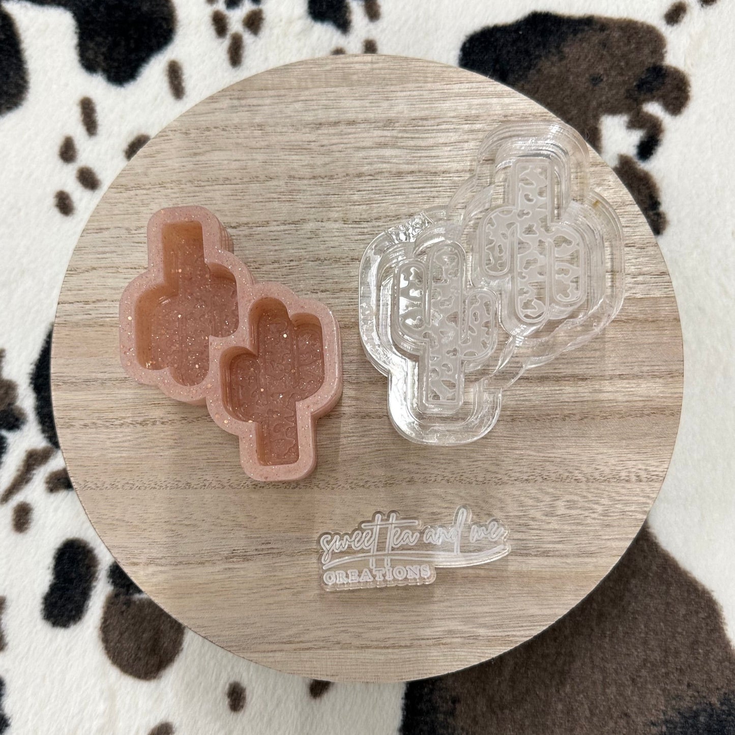 Cowhide Cactus Vent Clip Silicone Mold