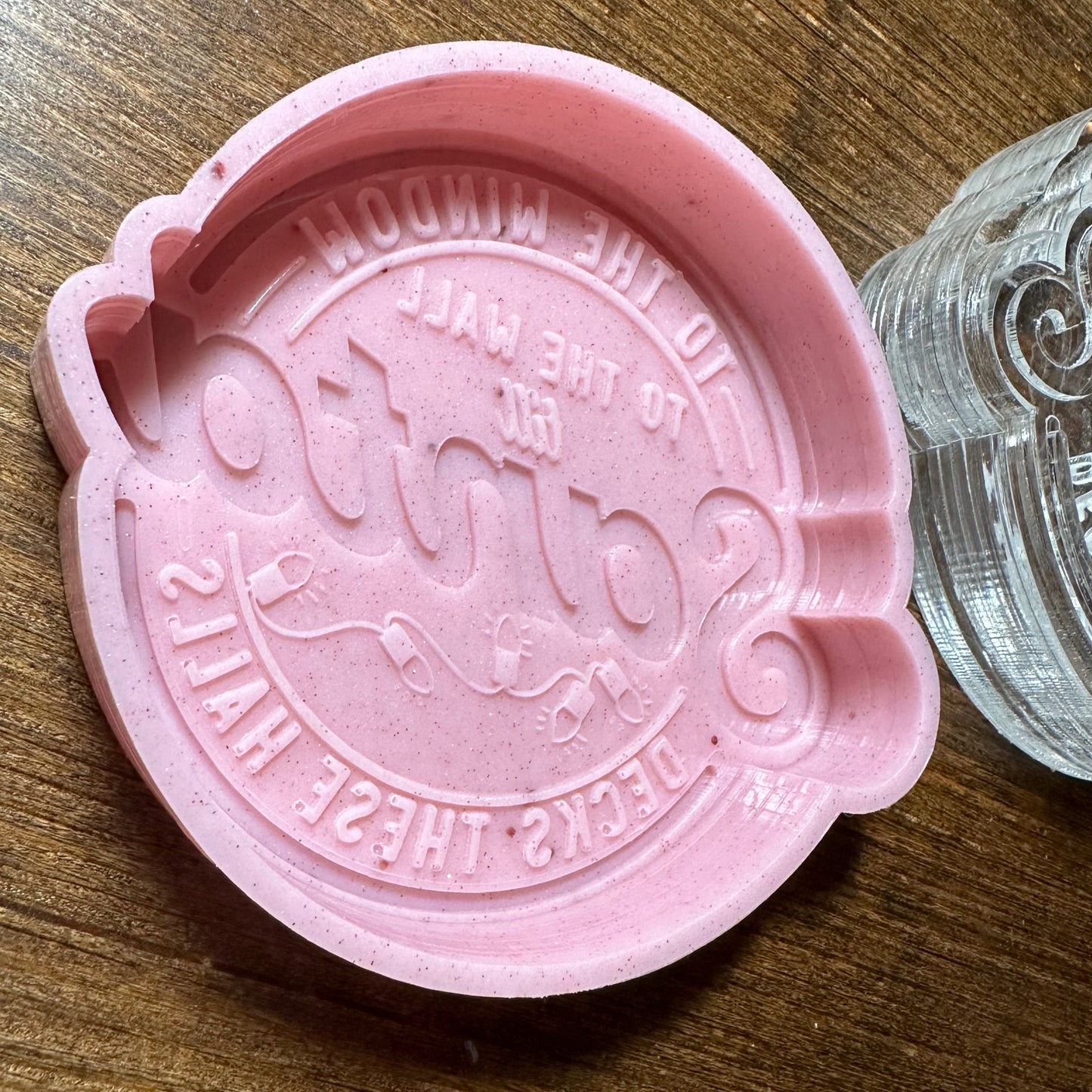 Window to the Wall Santa Decks These Halls Silicone Mold