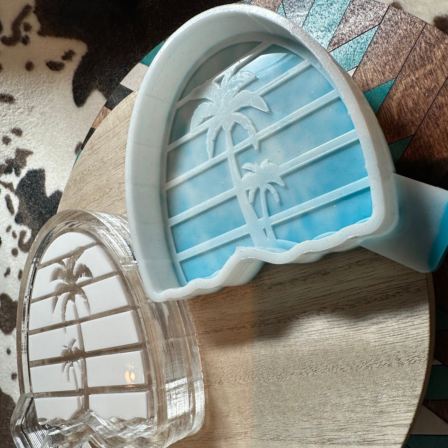 Retro Sunset w/ Palm Tree Silicone Mold