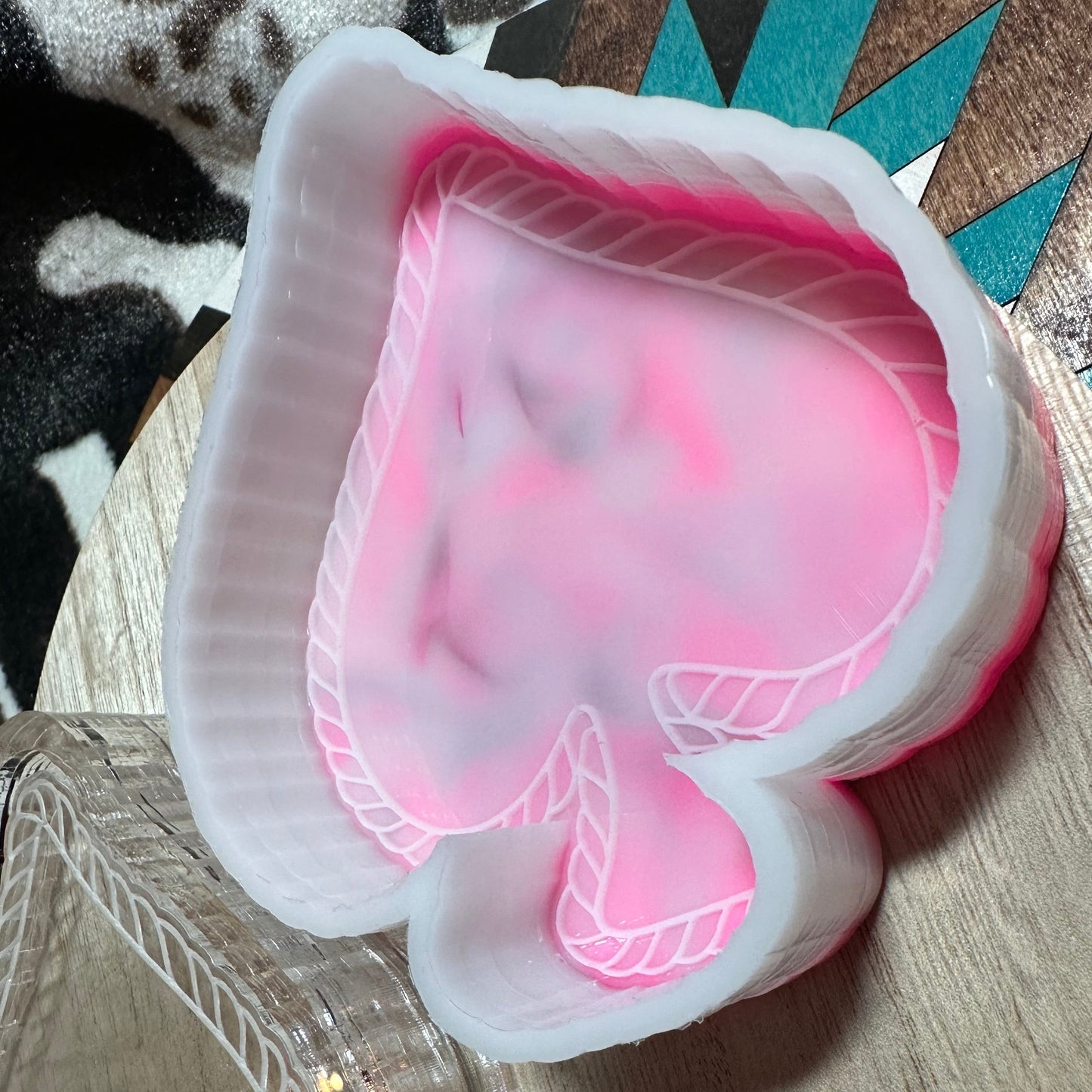 Spade w/ Rope Trim Silicone Mold