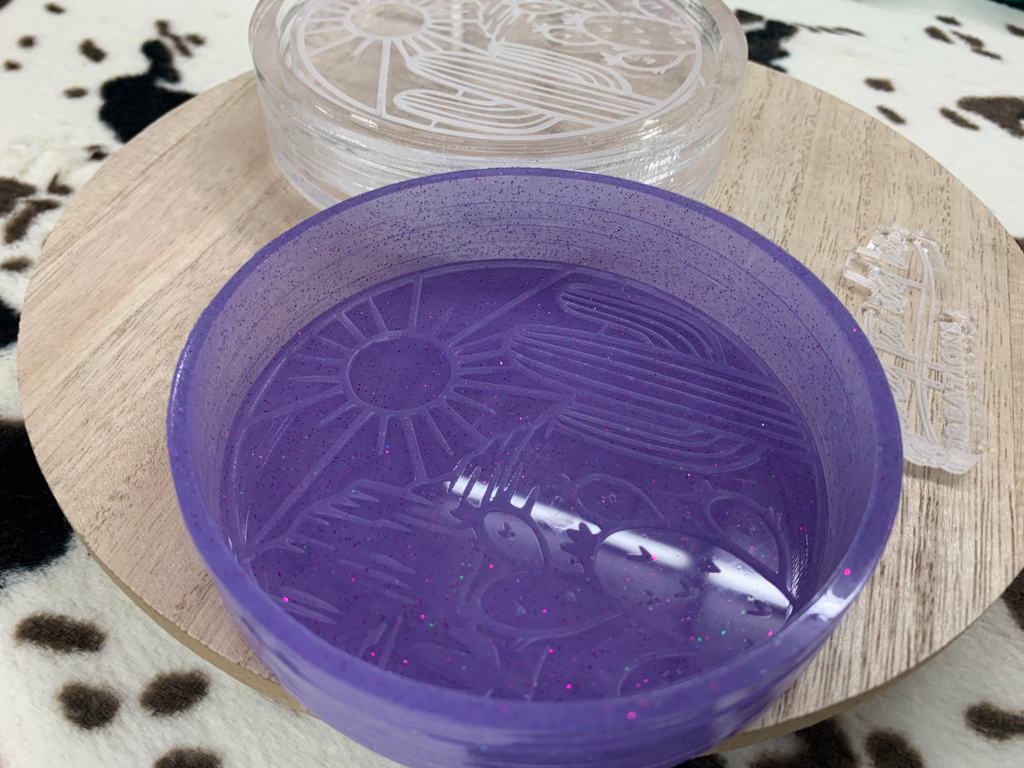 Desert Scene Circle Silicone Mold