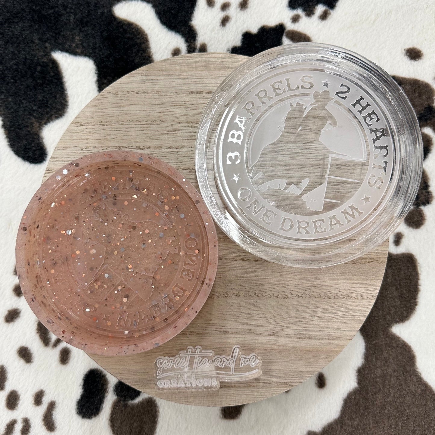 3 Barrels 2 Hearts Silicone Mold