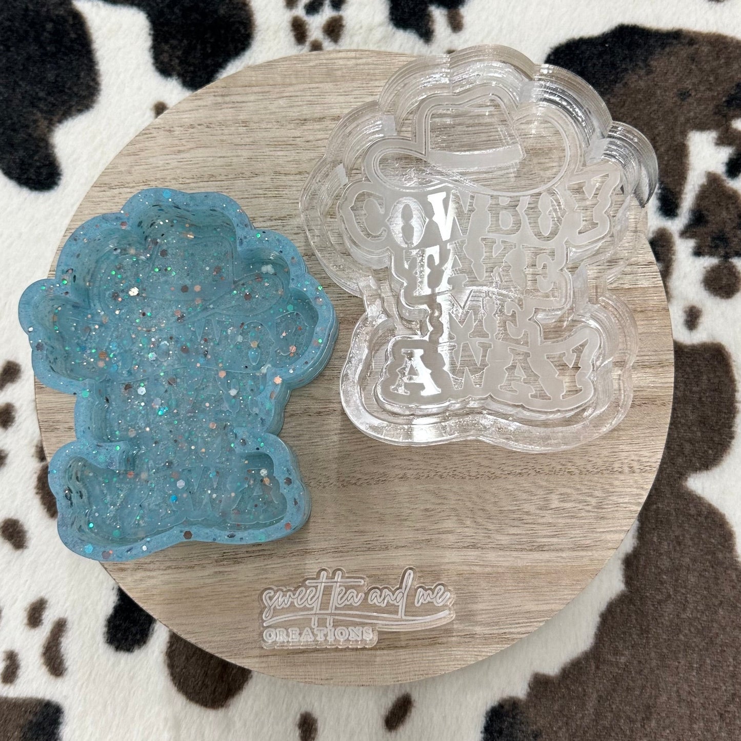 Cowboy Take Me Away Silicone Mold