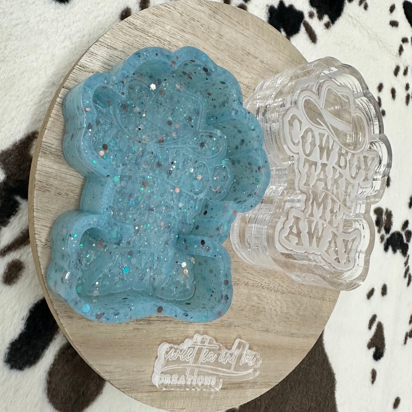 Cowboy Take Me Away Silicone Mold
