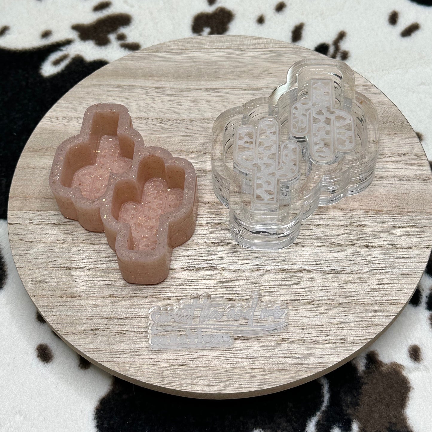 Cowhide Cactus Vent Clip Silicone Mold