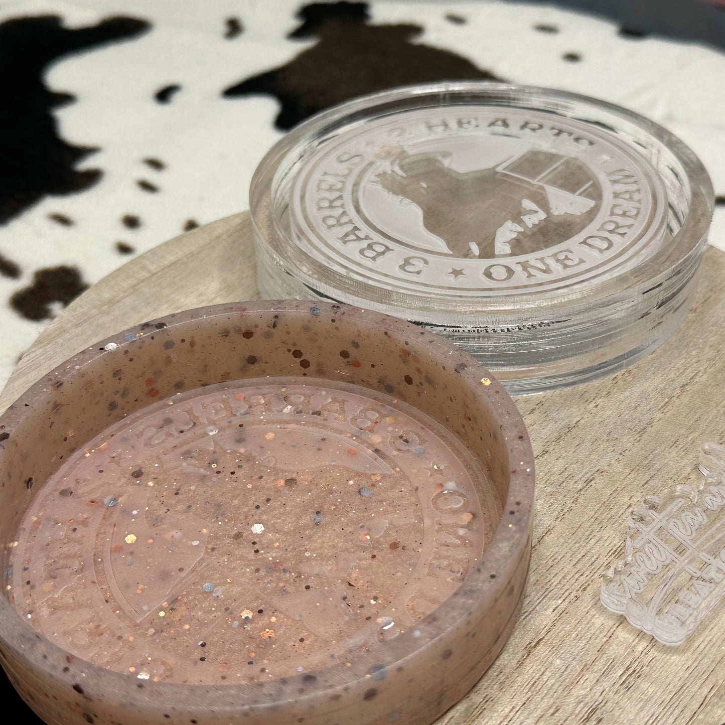 3 Barrels 2 Hearts Silicone Mold