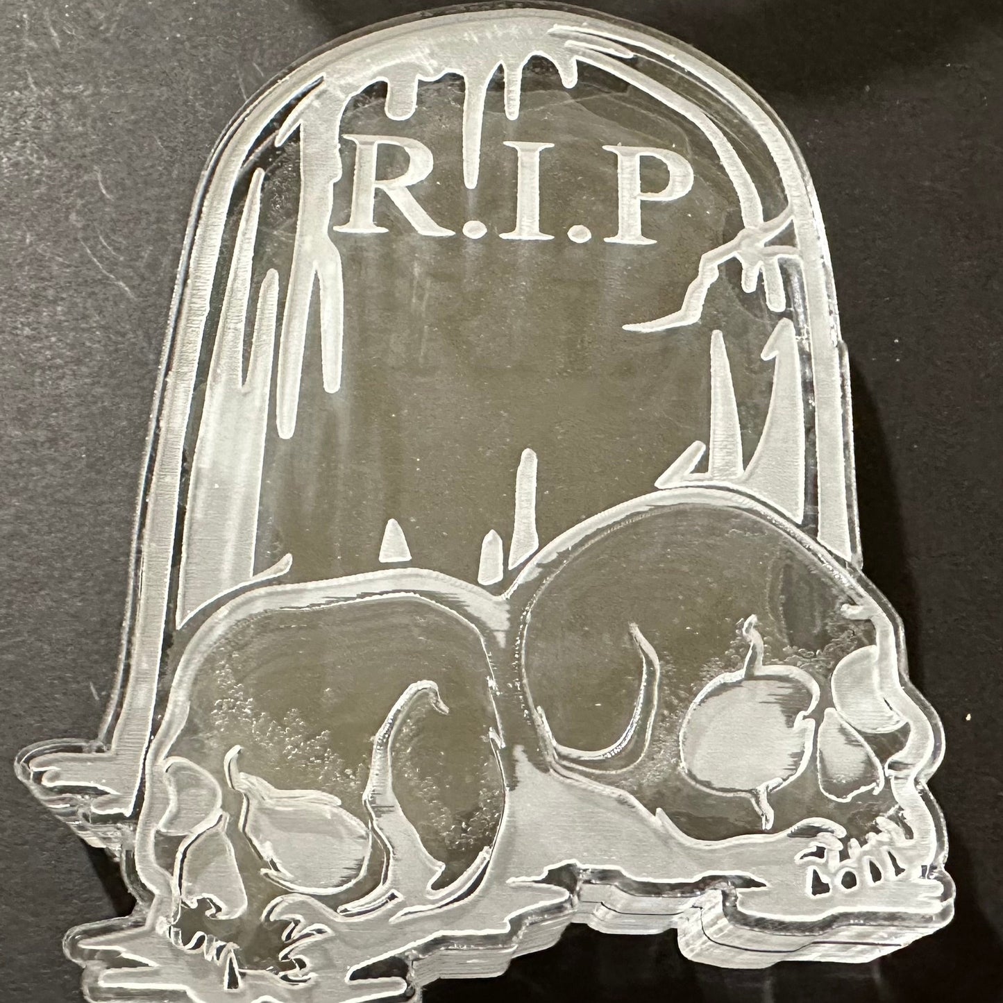 Headstone with Skulls Silicone Mold