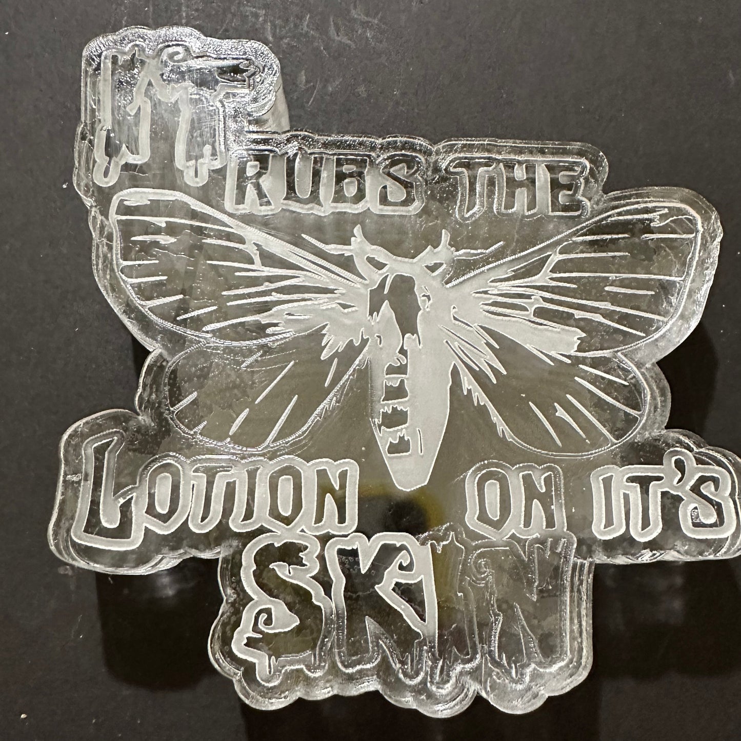 It Rubs the Lotion on It's Skin Silicone Mold