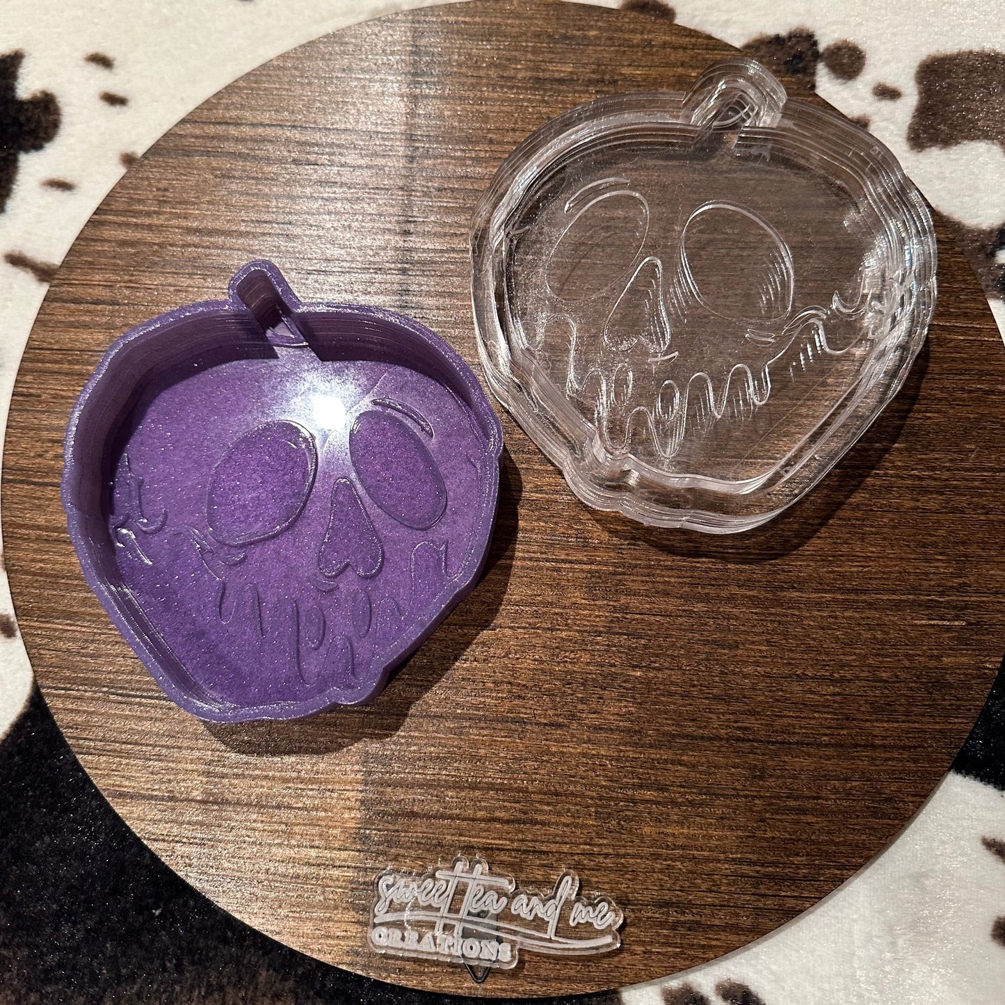 Melted Face Apple Silicone Mold