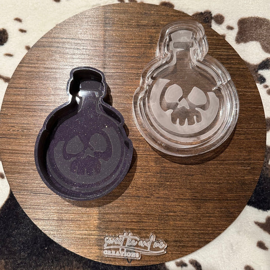 Skull In a Bottle Silicone Mold
