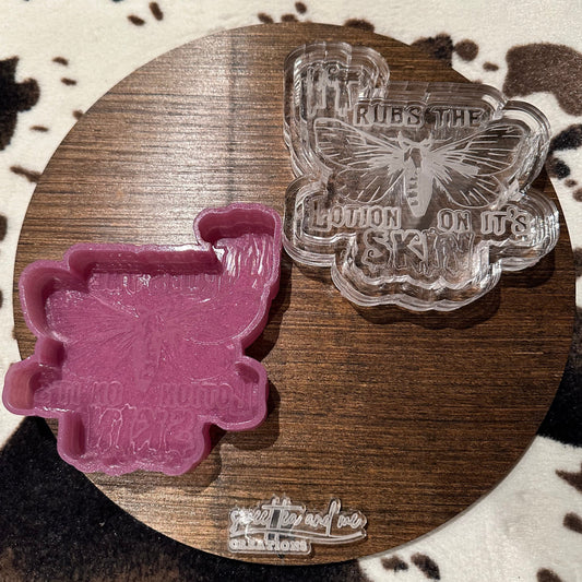It Rubs the Lotion on It's Skin Silicone Mold