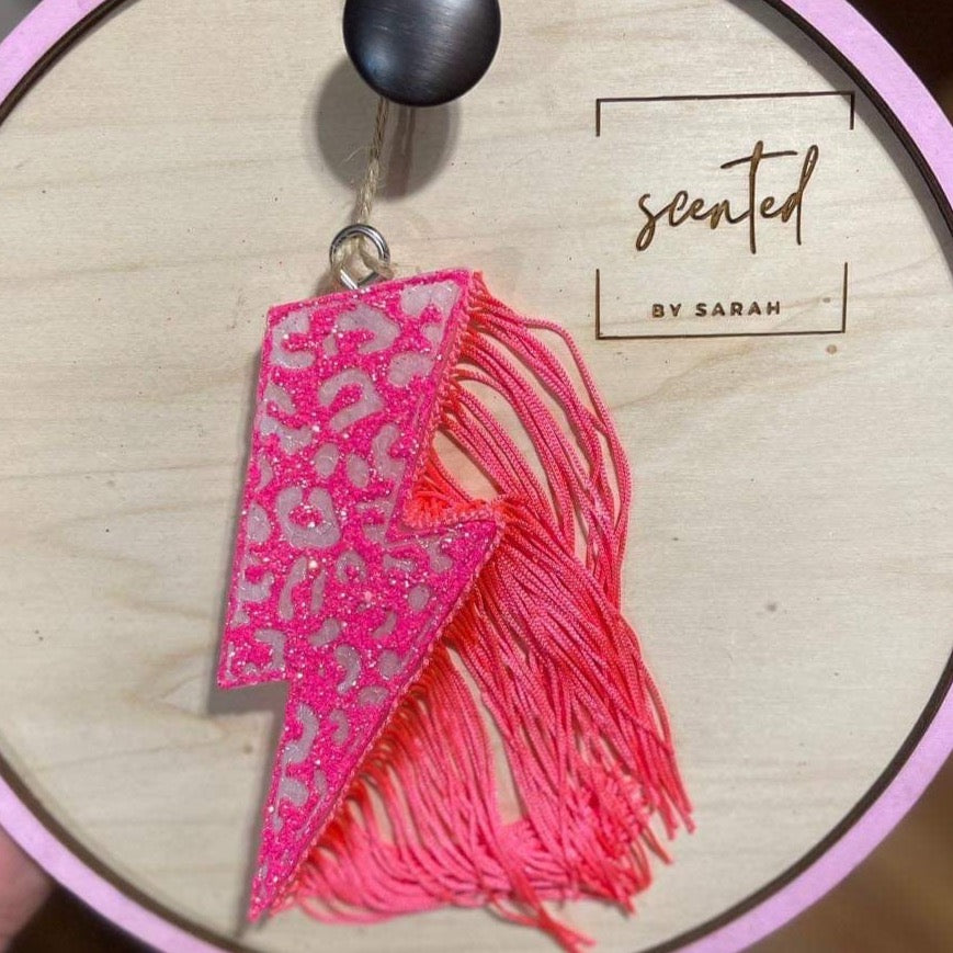 Cheetah Print Lightning Bolt Silicone Mold