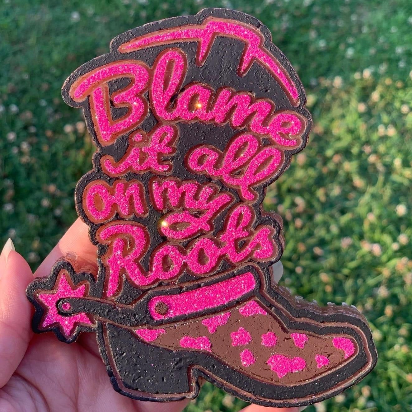 Blame It On My Roots Boot Silicone Mold