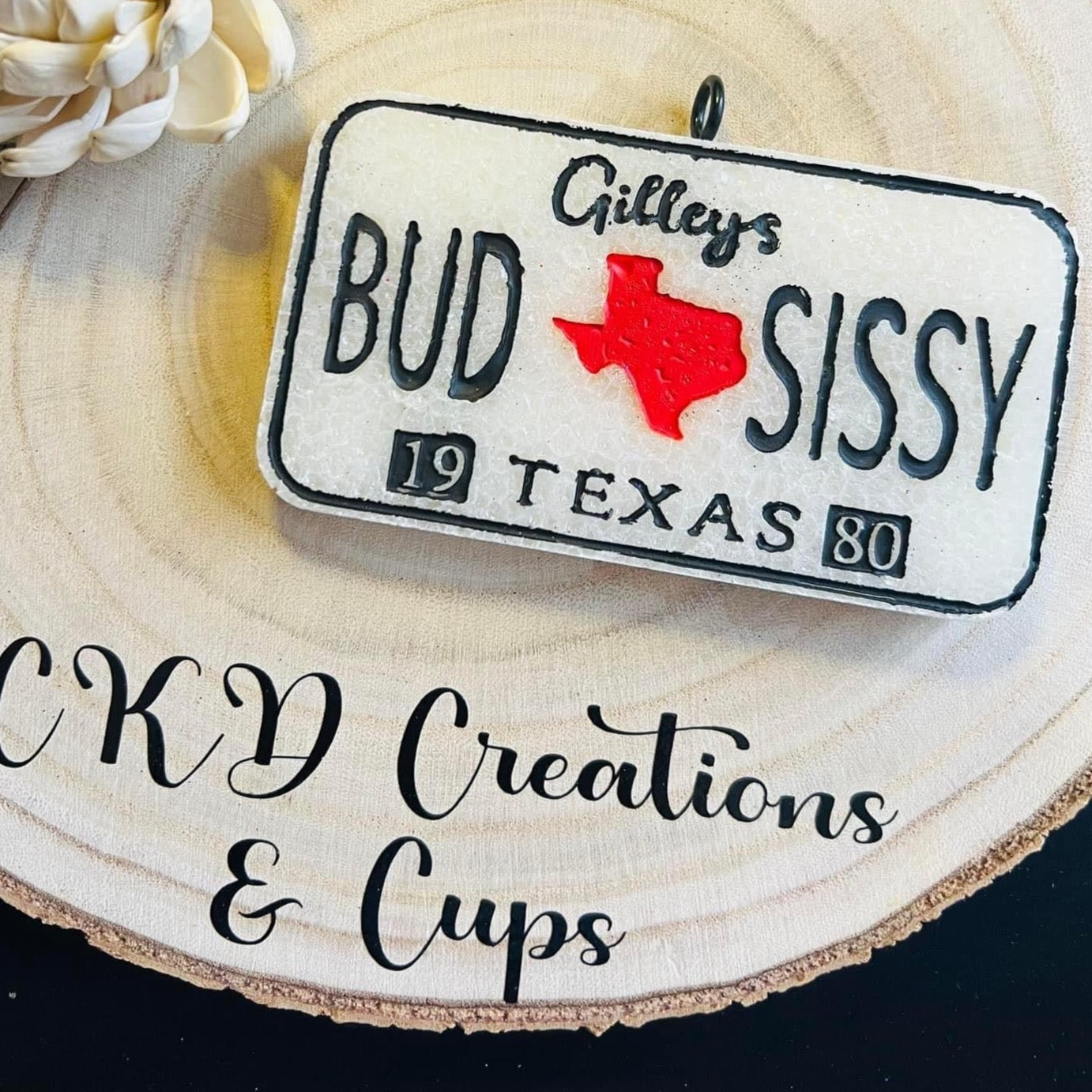 Urban Cowboy Bud & Sissy License Plate Silicone Mold