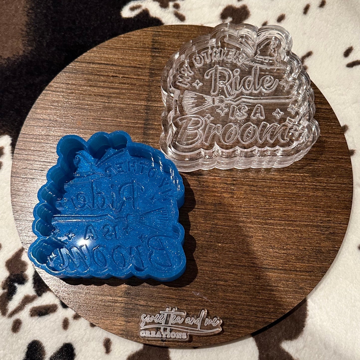 My Other Ride is a Broom Silicone Mold - Andrea