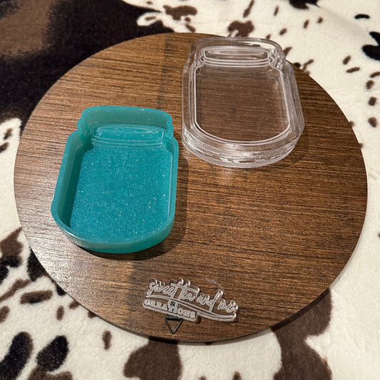 Mason Jar Blank Silicone Mold - Katrina