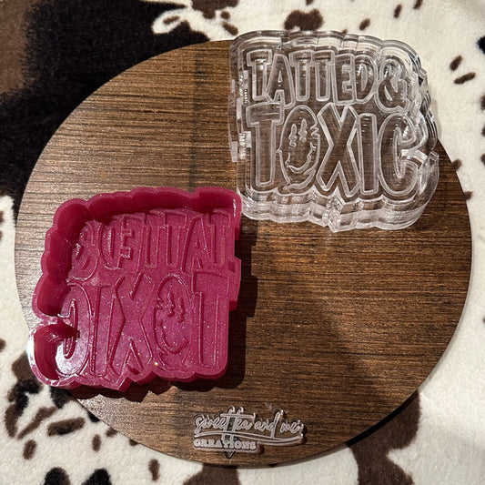 Tatted and Toxic Silicone Mold - Chastity