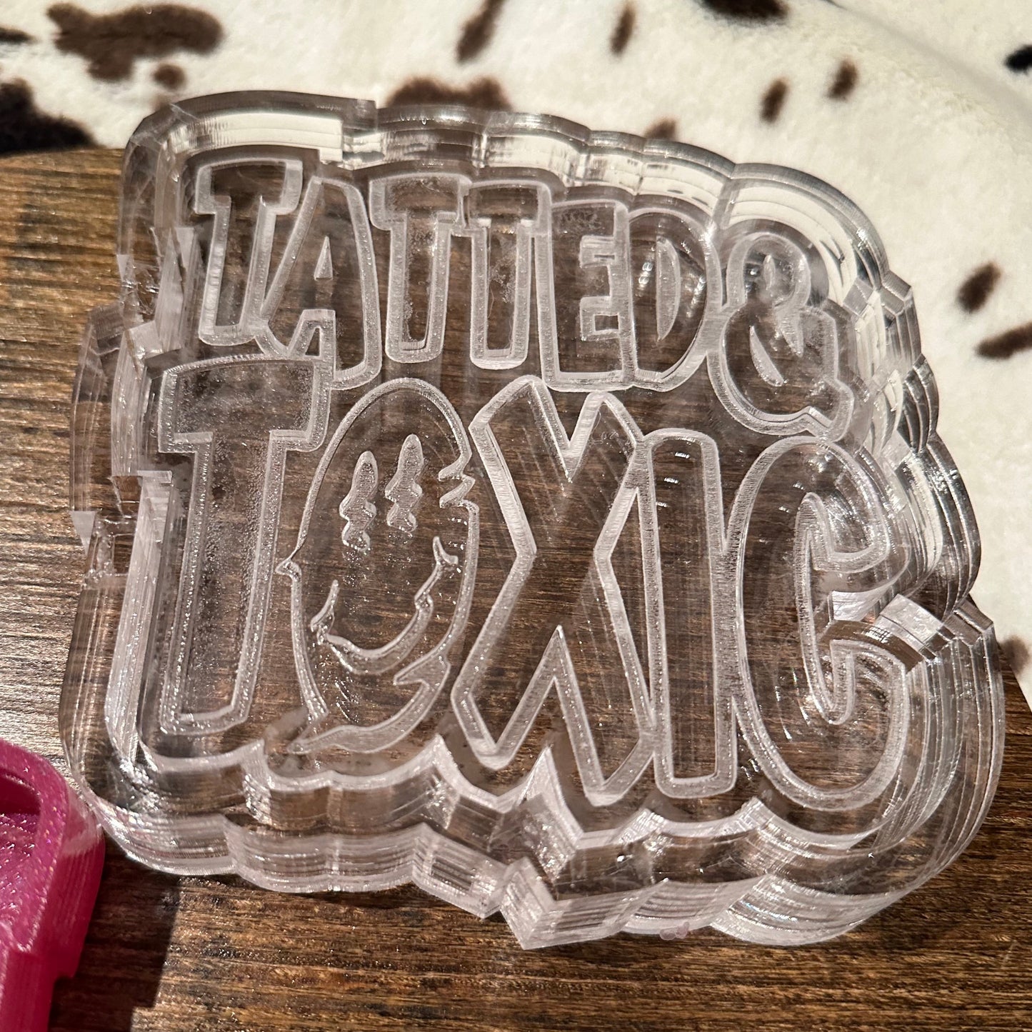 Tatted and Toxic Silicone Mold - Chastity