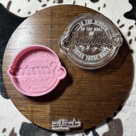Window to the Wall Santa Decks These Halls Silicone Mold