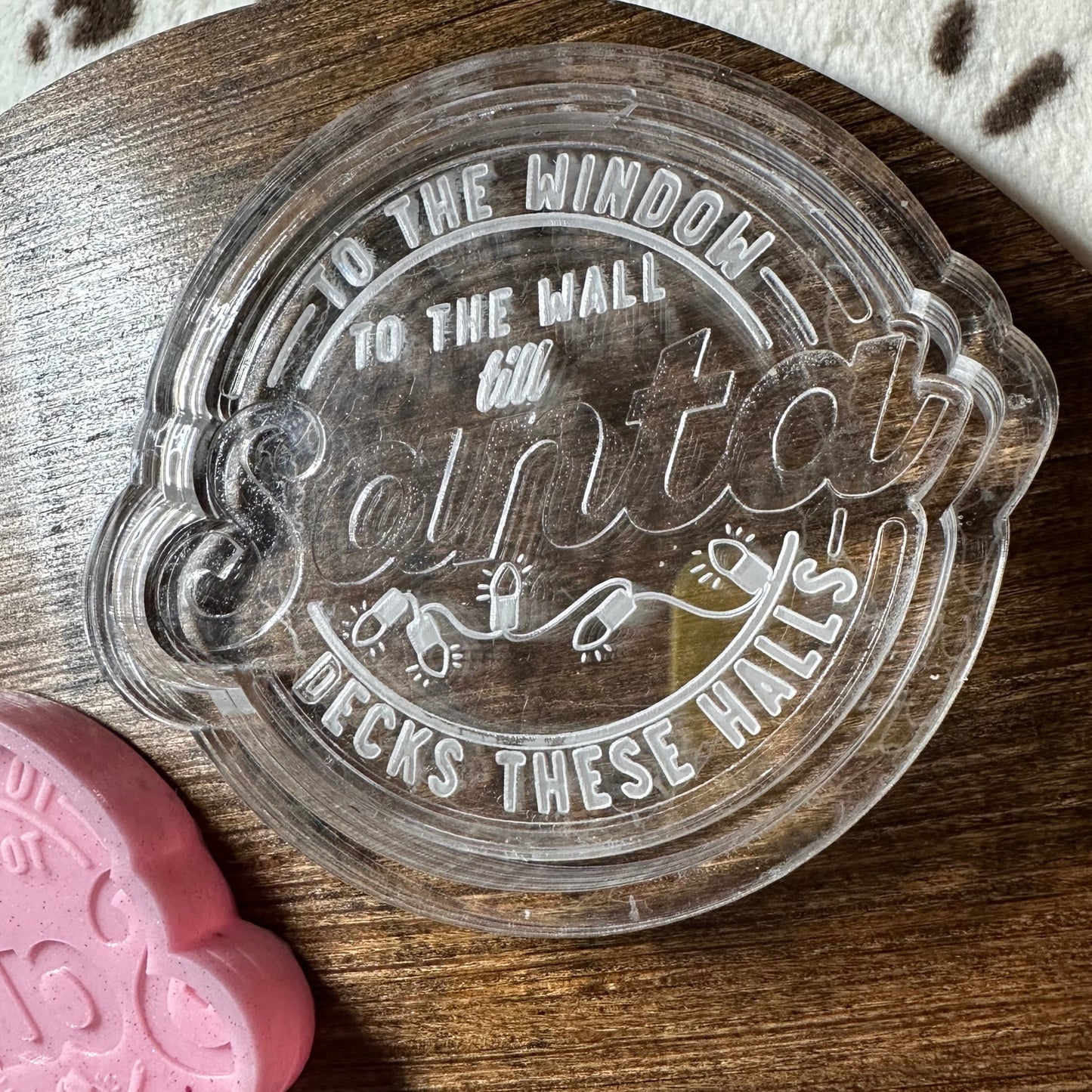 Window to the Wall Santa Decks These Halls Silicone Mold