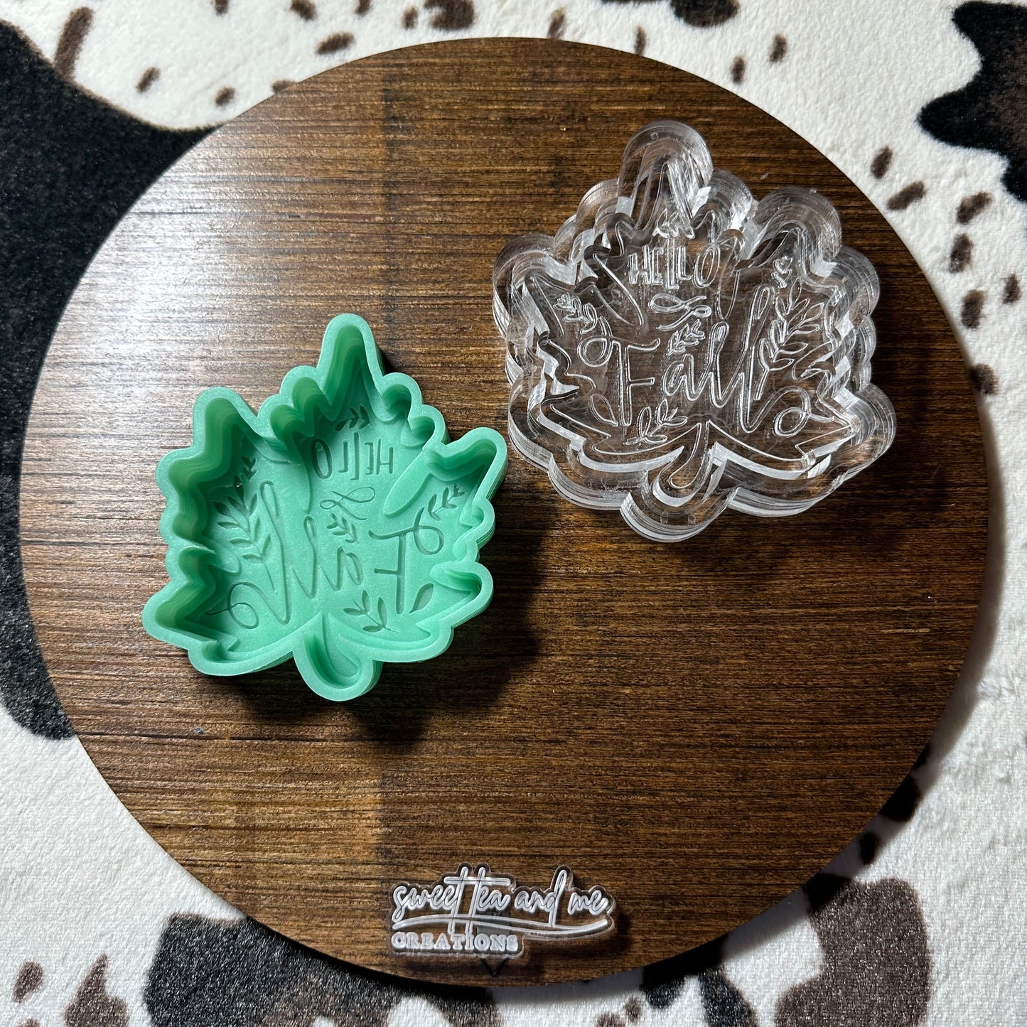 Hello Fall Leaf Silicone Mold