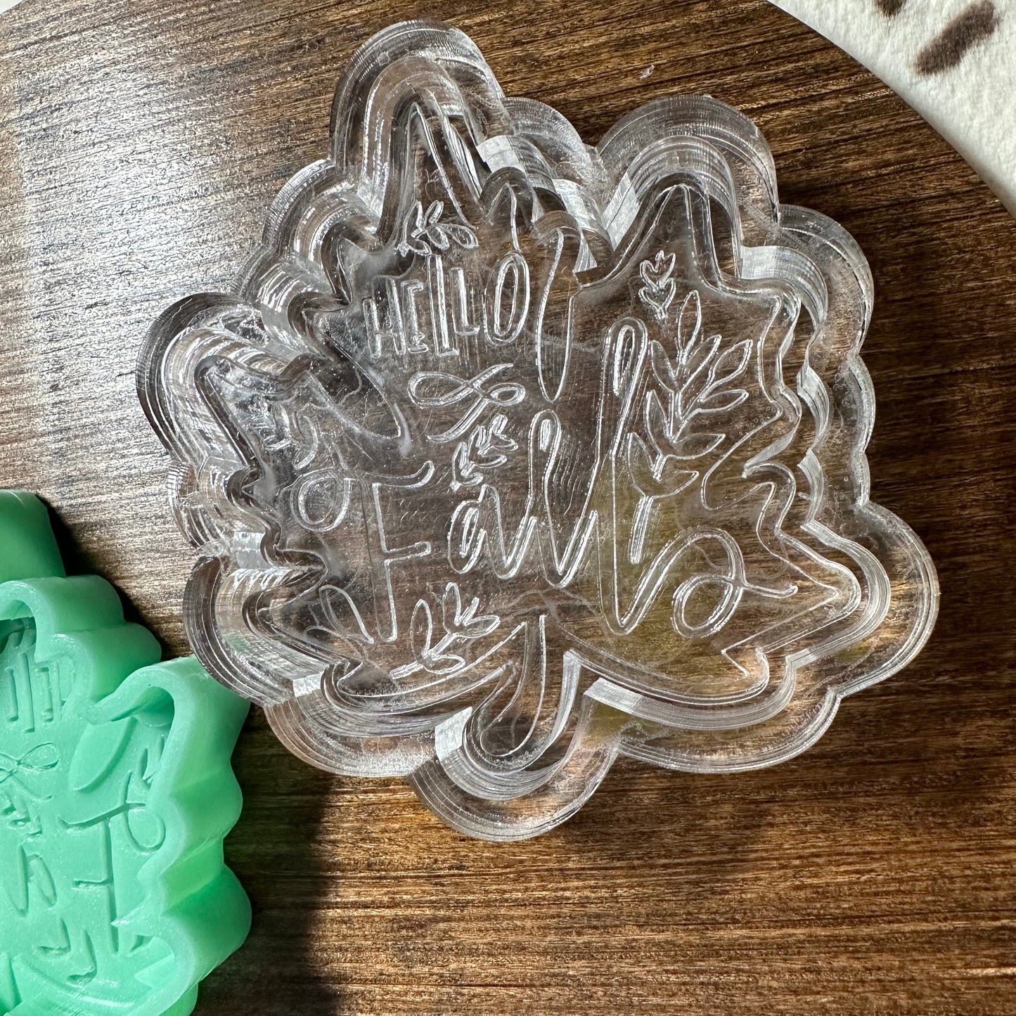 Hello Fall Leaf Silicone Mold