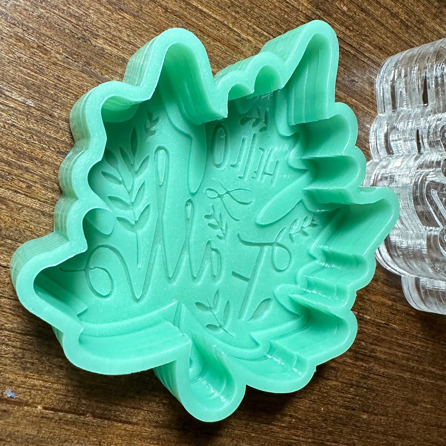 Hello Fall Leaf Silicone Mold