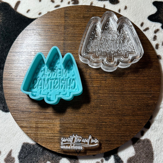 Merry Christmas Trees Silicone Mold