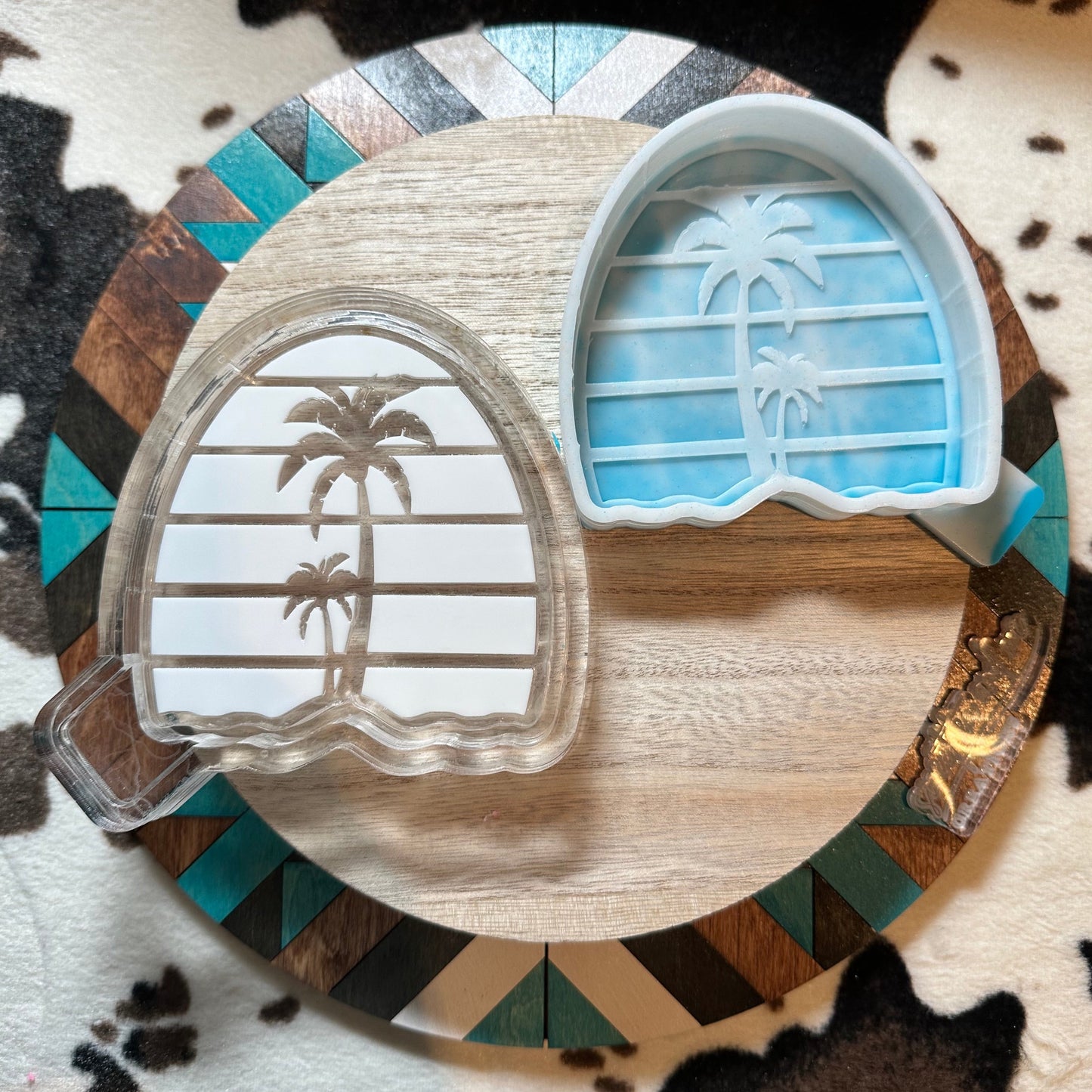Retro Sunset w/ Palm Tree Silicone Mold