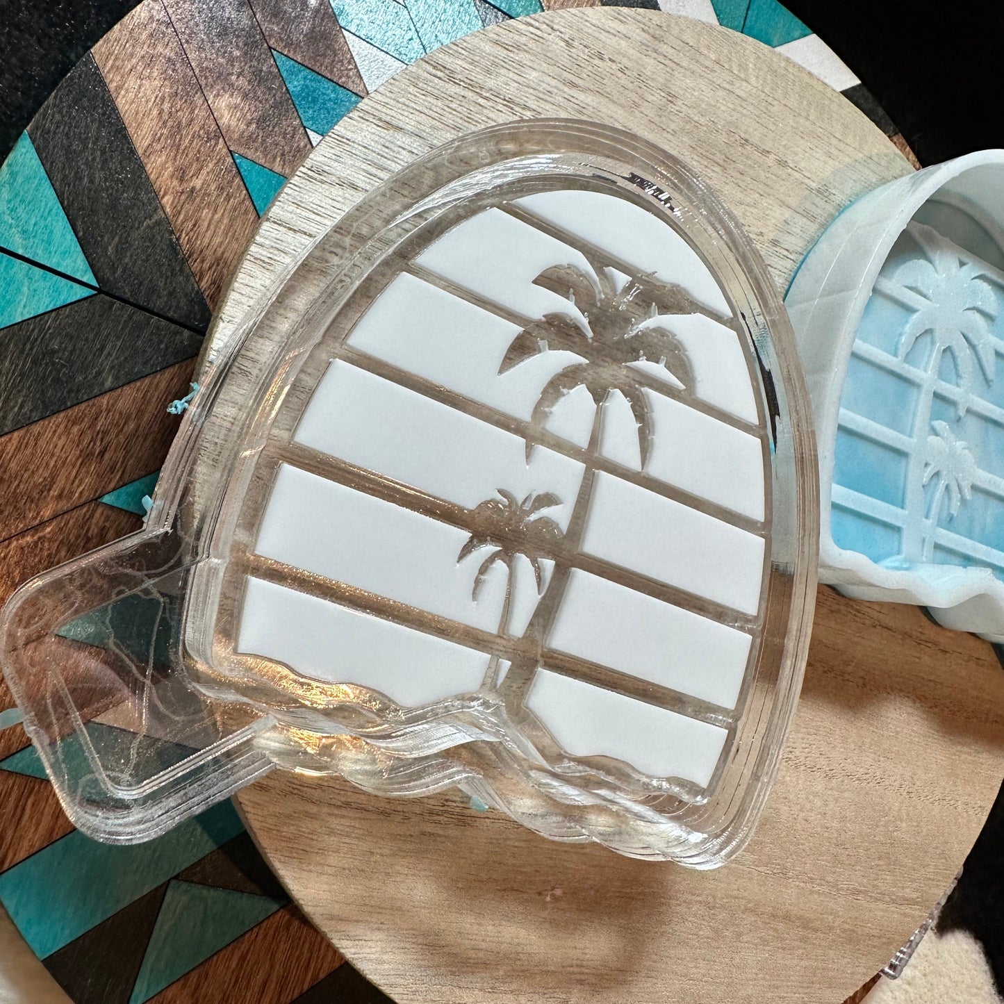 Retro Sunset w/ Palm Tree Silicone Mold