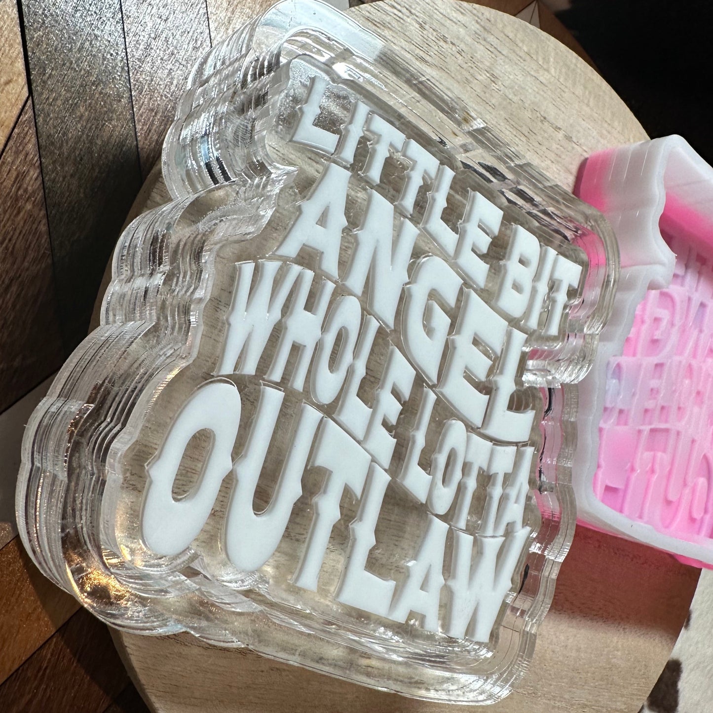Little Bit Angel Whole Lotta Outlaw Silicone Mold