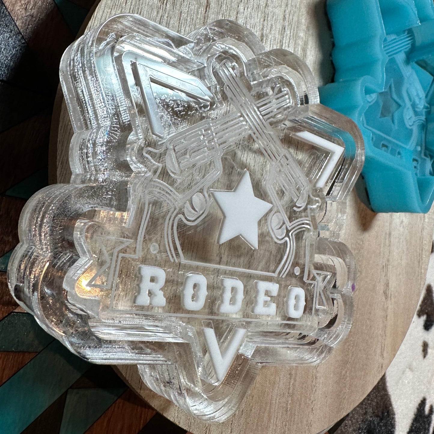 Rodeo Triangle w/ Pistols Silicone Mold