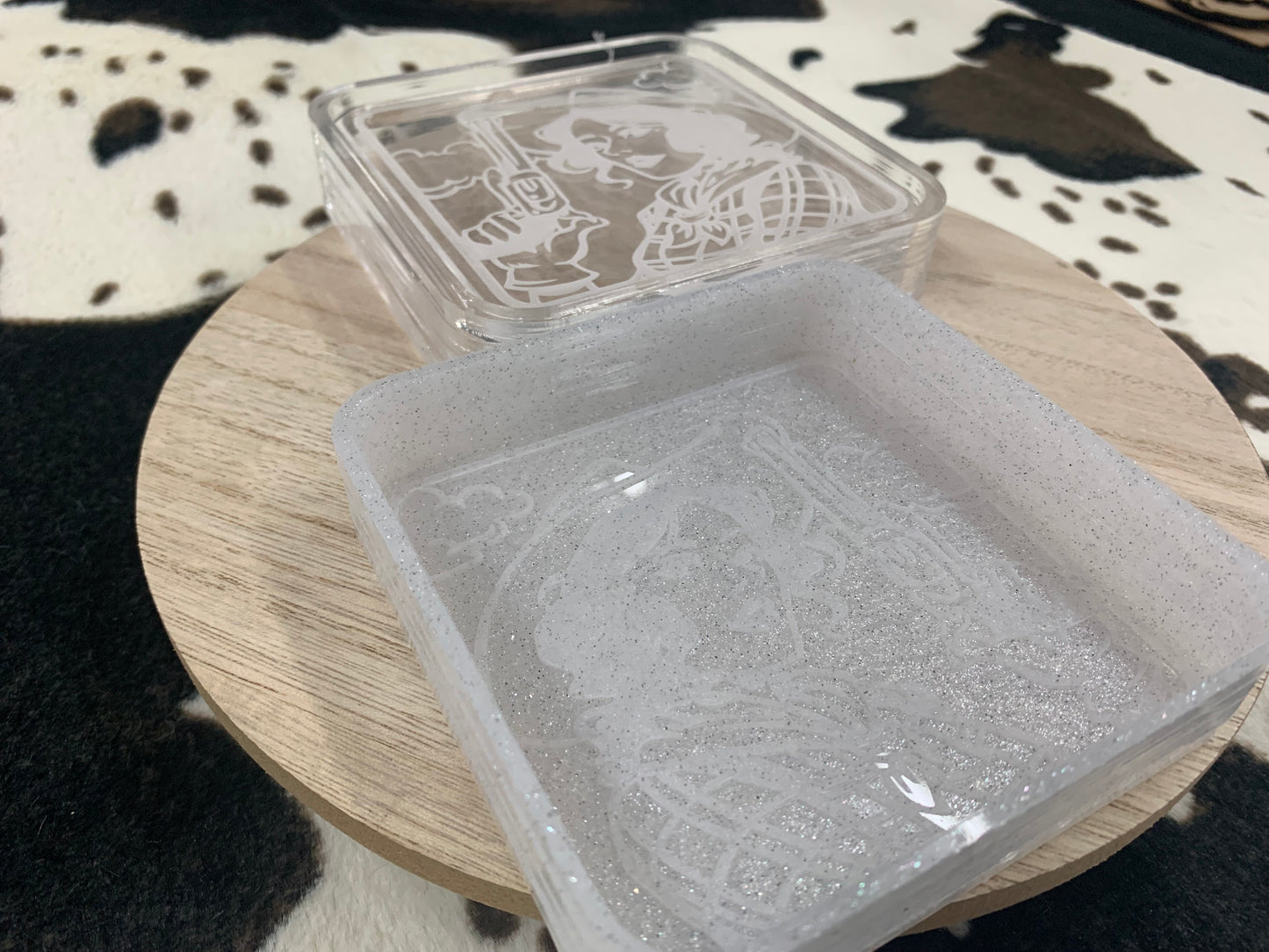 Vintage Cowgirl with Pistol Silicone Mold