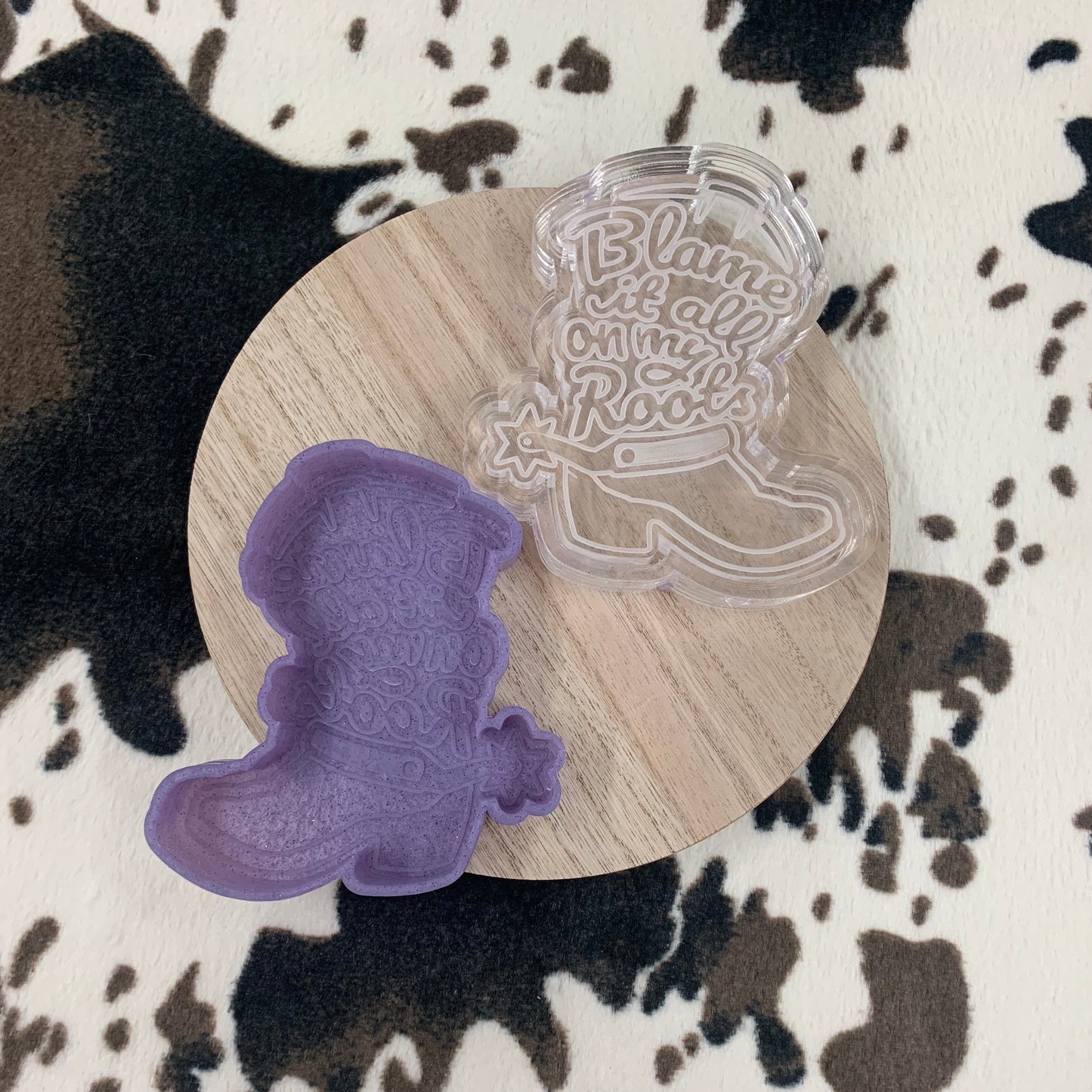 Blame It On My Roots Boot Silicone Mold