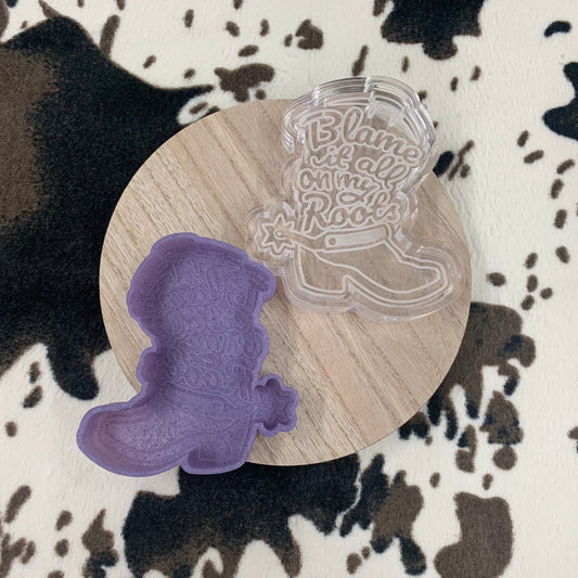 Blame It On My Roots Boot Silicone Mold