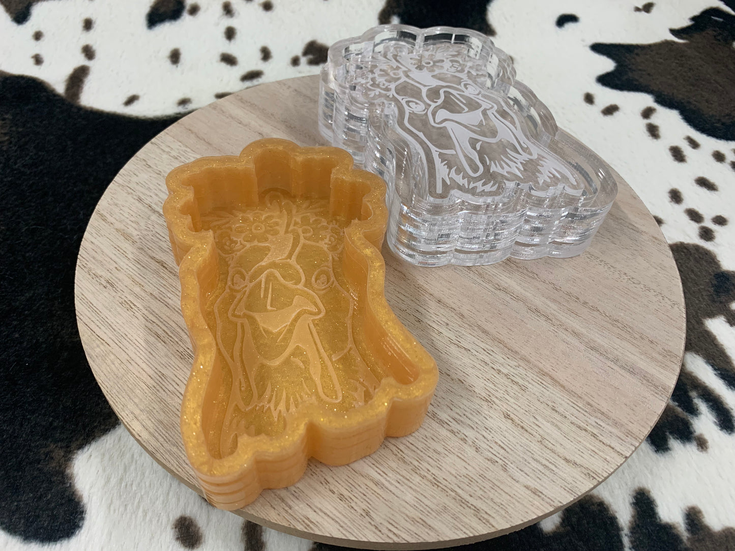 Floral Chicken Head Silicone Mold