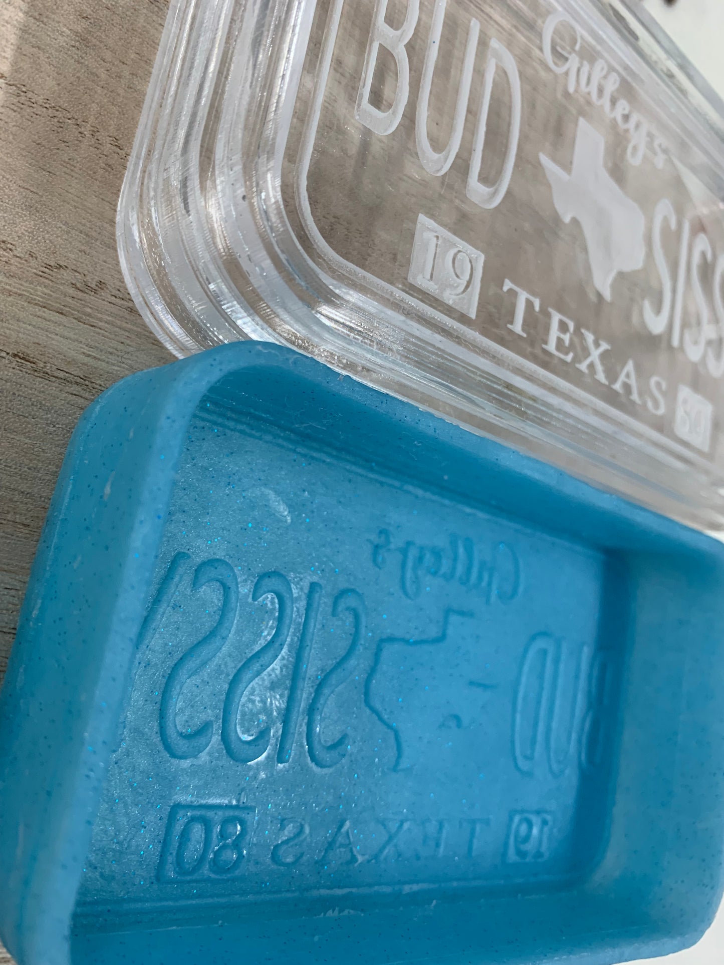 Urban Cowboy Bud & Sissy License Plate Silicone Mold